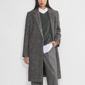 Babaton The New Stedman Coat Herringbone Like New (M) Herringbone black/grey